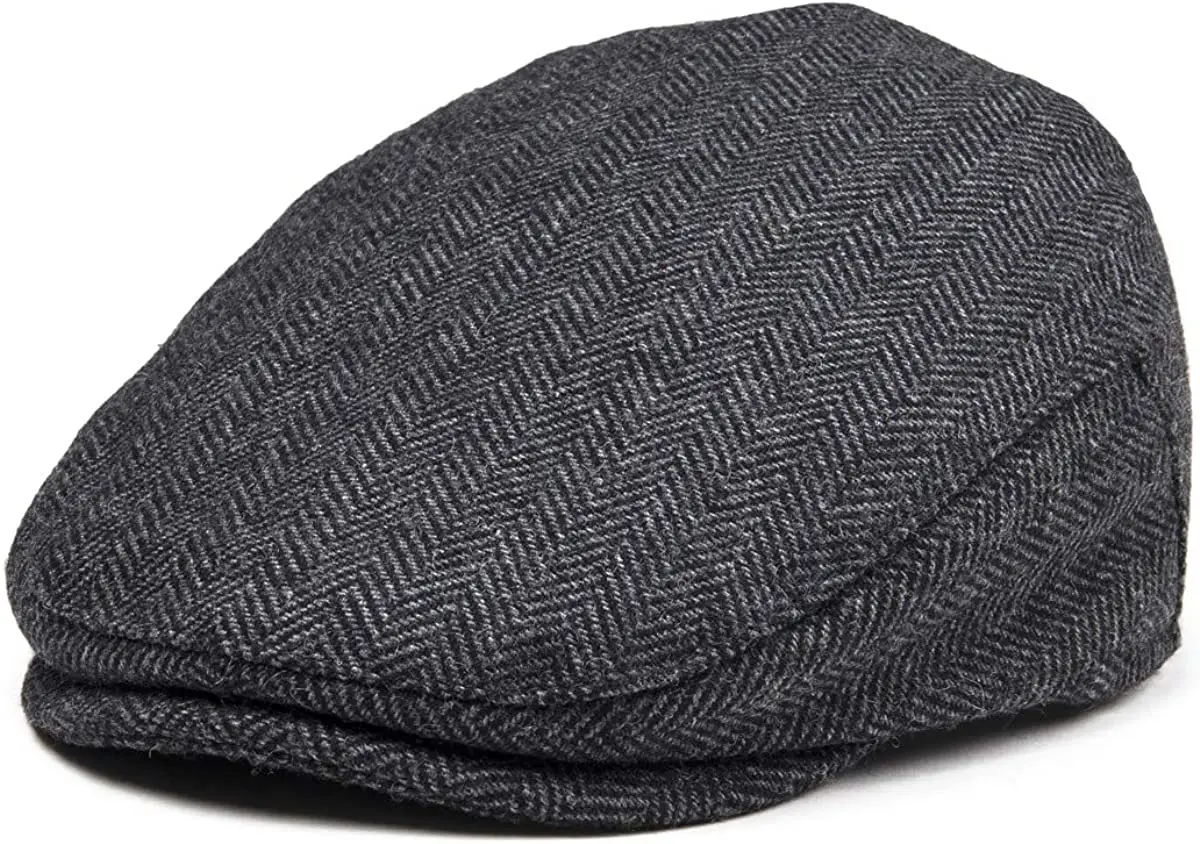 Berretto piatto per bambini in tweed a spina di pesce Berretto da strillone Cappello unisex per bambini Berretto piatto stile Ivy Gatsby Berretto piatto in lana 2-5 anni
