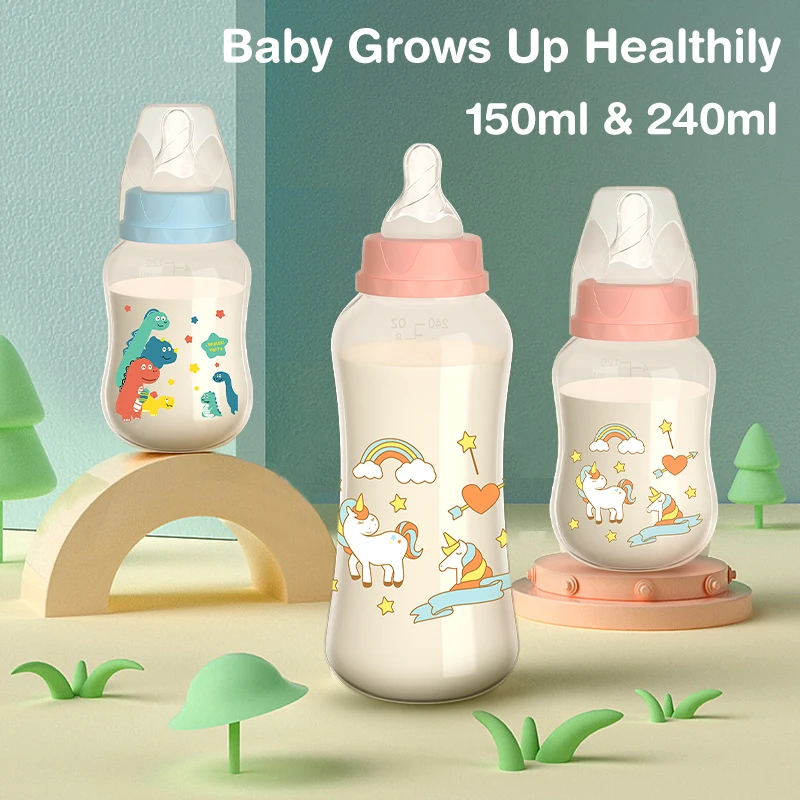 150/240ML Baby PP Flasche mit Schwerkraft Ball Neugeborenen Baby Flasche mit Griff Milch Flasche Baby Flaschen neugeborenen Fütterung Liefert Image