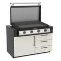 Blackstone 50" Outdoor Kitchen Module W/36" Premium Built In Griddle in Gray | 35 H x 50 W x 30.25 D in | Wayfair KT23001