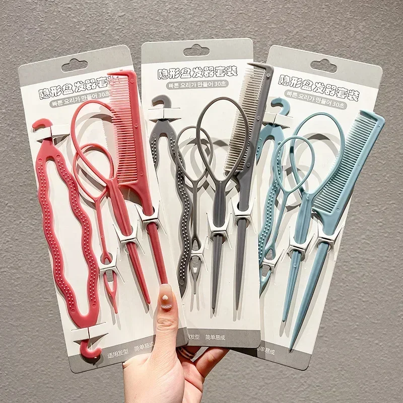 Neue Magie Haar Styling Werkzeuge DIY Haar Flechten Flechter ZubehörTwist Bun Barrettes Haar Clips für Frauen Friseur Image