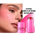 4 Colors Jelly Blush Stick Water Jelly Tint Stick Long-lasting Lip Stain Hydrating Cheek & Lip Tint