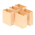 5Pcs 1:12 Dollhouse Mini Bread Paper Bags Baking Bag Kraft Paper Bag Model Decor