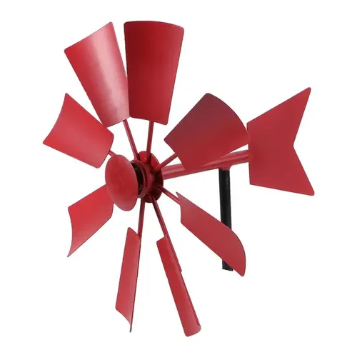 Eisen Windmühle Hof Winnower Garten Ornament für im Freien rotierende Windmühle Pastoral Plugin
