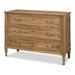 Sarreid Ltd Chamberlain Solid Wood 3-Drawer Accent Chest Wood in Brown | 36 H x 51 W x 20 D in | Wayfair 53008