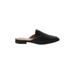 CL by Laundry Mule/Clog: Slip-on Chunky Heel Casual Black Print Shoes - Women's Size 11 - Pointed Toe