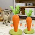 Griffoir vertical en sisal naturel pour chat poteau à gratter pour carotte arbre à chat mignon