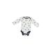 Just One You Made by Carter's Long Sleeve Onesie: Blue Floral Motif Bottoms - Size 6 Month