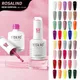 ROSALIND-Verhéritage à Ongles Gel UV Semi-Permanent Dernière Couleurs Chaudes 15ml Colle Longue