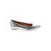 Calvin Klein Flats: Silver Snake Print Shoes - Women's Size 6 1/2