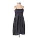 BCBG Paris Casual Dress - Midi: Gray Dresses - Women's Size 2