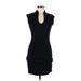 Rolla Coster Casual Dress - Mini Scoop Neck Sleeveless: Black Print Dresses - Women's Size Large