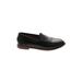 J.Crew Flats: Loafers Chunky Heel Classic Black Solid Shoes - Women's Size 6 1/2 - Almond Toe