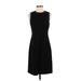 Banana Republic Casual Dress - Sheath: Black Solid Dresses - Women's Size 4