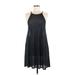 Forever 21 Casual Dress - A-Line Halter Sleeveless: Black Solid Dresses - Women's Size Medium