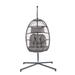 Dakota Fields Outdoor/Indoor Porch Swing Egg Chair w/ Stand | 76 H x 40.75 W x 37.8 D in | Wayfair 28D93728BE9D473FA714932CCAFF05C2