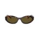 Oval-frame Sunglasses - Brown - Prada Sunglasses