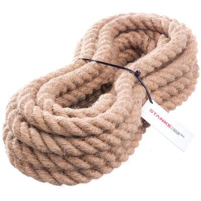 Juteseil Naturfasern gedreht Tauwerk Hanf Jute Tau Seil Tauziehen Absperrseil Handlauf 40mm 20m Image