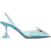 Blue Begum Glass Sling 70 Heels