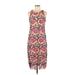 Alexia Admor Cocktail Dress - Midi: Pink Baroque Print Dresses - Women's Size 6