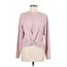 Lululemon Athletica Active T-Shirt: Pink Solid Activewear - Women's Size 8