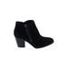 Baretraps Ankle Boots: Black Solid Shoes - Women's Size 7 1/2 - Almond Toe