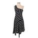 Maeve Cocktail Dress - A-Line Open Neckline Sleeveless: Black Print Dresses - Women's Size Small