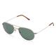 Fielmann BD 039 MOD SUN CL Unisex-Sonnenbrille Vollrand Pilot Metall-Gestell, gold