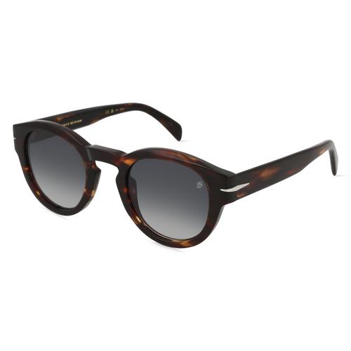 David Beckham DB 7110/S Herren-Sonnenbrille Vollrand Rund Acetat-Gestell, braun