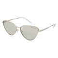 Michael Kors MK1140 Damen-Sonnenbrille Vollrand Butterfly Metall-Gestell, silber