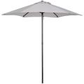 Ombrellone da giardino in alluminio 196 cm grigio chiaro
