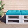 Maison du'Monde - Cuscino per Pallet Turchese 60x61,5x10 cm in - Turquoise