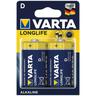 10BLISTER pila torcia longlife 'LR20' pz 2 - 1,5 v - d