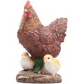 Farmwood Animals - Pollo con pulcini in resina 15 x 11 x 20 cm
