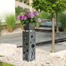 Etc-shop - Colonna per piante da esterno Colonna da patio con motivo floreale Vaso da fiori Colonna