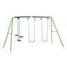 Set altalene da giardino con altalena doppia e 2 altalene singole 280X140X178CM