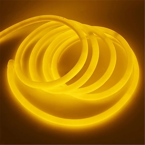 Neonlichtschild, LED-Streifen, flexibel, 360-Grad-Rundröhre, Lampe, 30 m, IP67, wasserdicht, flexible Seilschnur, Heimdekoration Image