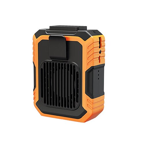 Taillenclip-Ventilator mit Powerbank – Antisturz-Dämpfungs-betätigungsfreier Kühlventilator mit Polymer-Batterie Image