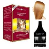 Surya Brasil All Natural HENNA Hair Color POWDER Dye Coloring & Hair Treatment (with Brush) Brazil - STRAWBERRY BLONDE