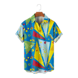 Adult Shirt 80s90s Hawaiian Shirt Colorful Casual Attractive Design Funny Outfits for Friends for Outdoor Daily