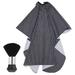 Duster Barber Gown Beard Hair Catcher Salon Capes Cloaks for Men Black Striped Styling Elasticity Wool and Women