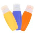 Silicone Dispensing Bottle Travel Set Small Containers 3 Pcs Bottled Silica Gel Bottles Bath Lotion