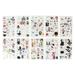 10 Sheet Temporary Tattoo Sticker Halloween Party Cartoon Cute Luminous Tattoos Sticker for Children#A