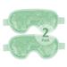 Cold Eye Mask Cooling Eye Mask Eye Ice Pack for Puffiness Reusable Ice Eye Mask Gel Eye Mask Frozen Eye Cold Compress for Dark Circles Migraines Stress Relief Skin Care (Green-2Pack)