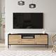 Yardley-Eslem-Oak Black-TV Stand