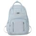 Solid Color Women Multi-functional Backpack Multi Pocket School Bags Teenage Girls Anti Theft Laptop Backpack Casual Travel Bag