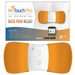WiTouch Pro TENS Unit for Back Pain Relief Orange Model Adhesive Gel Pads for Electrodes Included