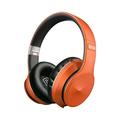 Summer Savings! Outoloxit Bluetooth Headphones Over Ear Hi-Fi Stereo Wireless Headphones Deep Bass Foldable Wired/Wireless/TF for Cell Phone/PC Bluetooth 5.0 Wireless Headset with Mic Orange