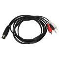 DIN 5 Pin to DC 3.5mm and 2 RCA Cable Universal DIN 5 Pin Male to DC 3.5mm and 2 RCA Male Sound Adapter Cable