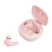 Summer Savings! Outoloxit Noise Canceling In-Ear Wireless Bluetooth Headset BT5.3 Gaming Streaming Light Headset Pink