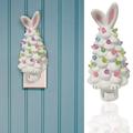 Jacenvly Easter Bunny Desktop Statue Decor Bunny Tree Easter Decorations For Indoor Spring Home Bedroom Office Dcor Tabletop Bunny Rabbit Tree Gnome Houses Easter Dress for Women Clearance Items